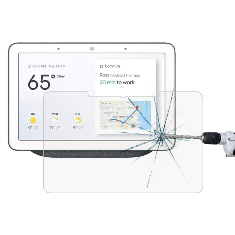 For Google Nest Hub Max 9H 2.5D Explosion-proof Tempered Glass Film