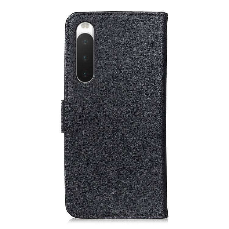 For Sony Xperia 10 IV KHAZNEH Cowhide Texture Horizontal Flip Leather Phone Case