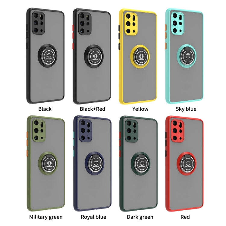 For Samsung Galaxy S20+ 5G Q Shadow I Ring Kickstand PC and TPU Hybrid Phone Case
