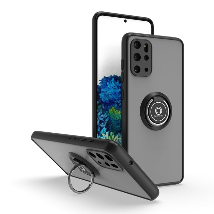 For Samsung Galaxy S20+ 5G Q Shadow I Ring Kickstand PC and TPU Hybrid Phone Case