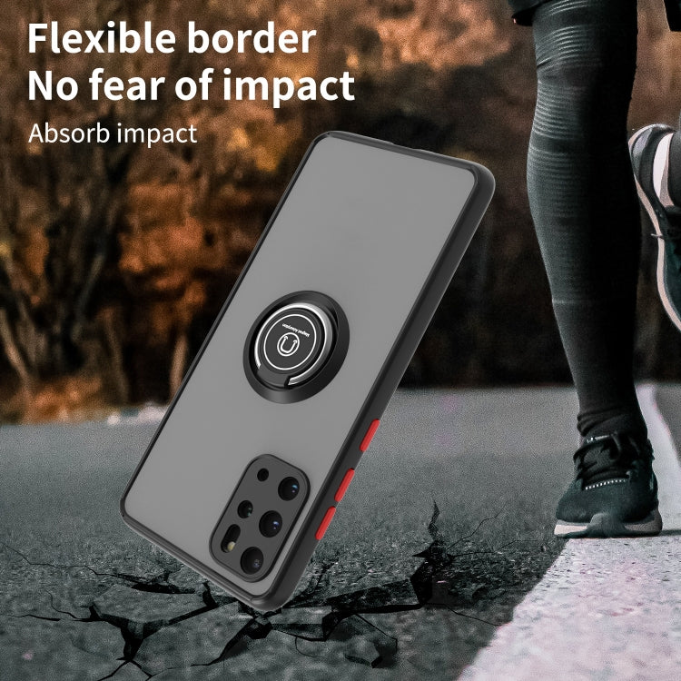 For Samsung Galaxy S20+ 5G Q Shadow I Ring Kickstand PC and TPU Hybrid Phone Case