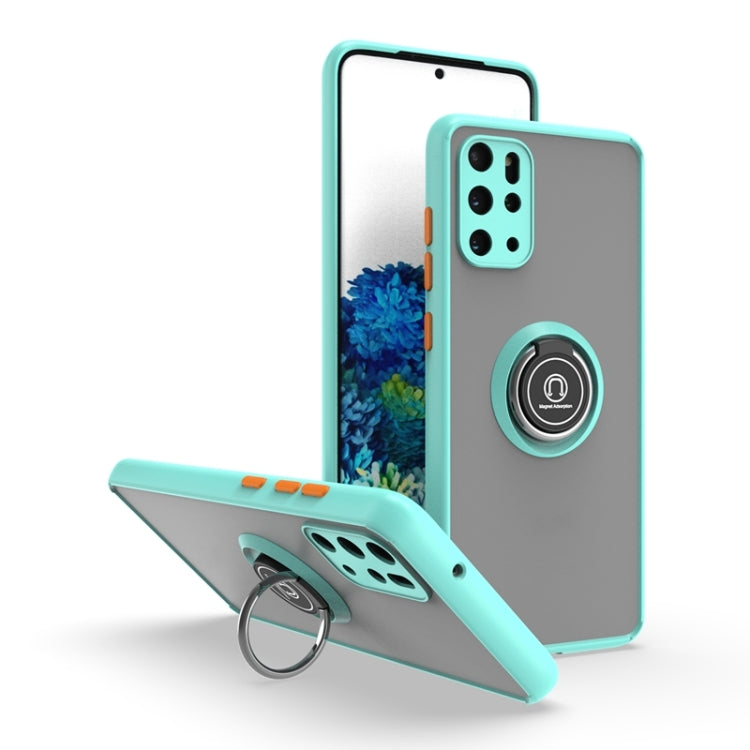 For Samsung Galaxy S20+ 5G Q Shadow I Ring Kickstand PC and TPU Hybrid Phone Case