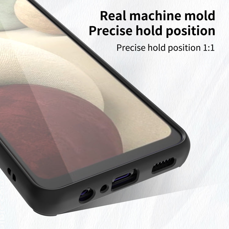 For Samsung Galaxy A13 5G Q Shadow I Ring Kickstand PC and TPU Hybrid Phone Case