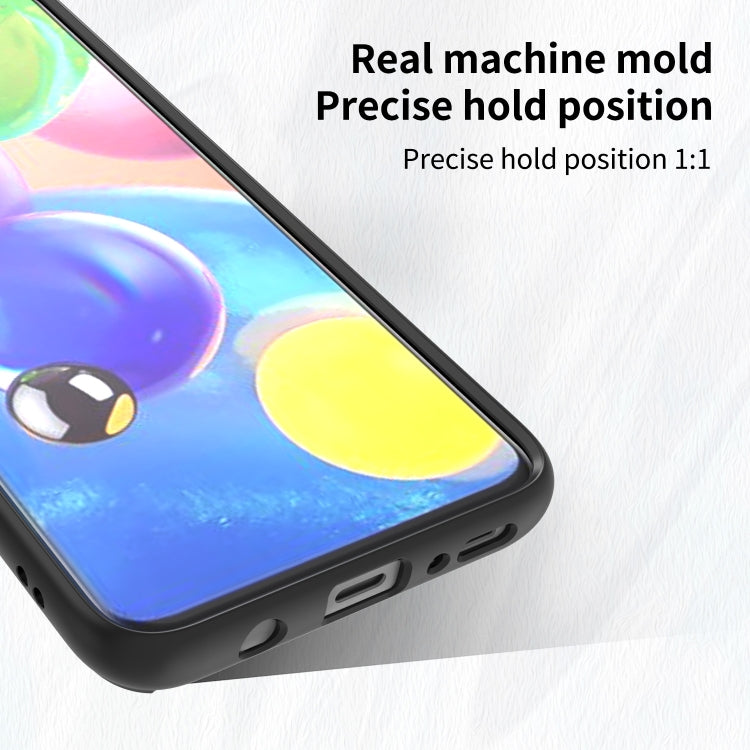 For Samsung Galaxy A70 / A70s Q Shadow I Ring Kickstand PC and TPU Hybrid Phone Case