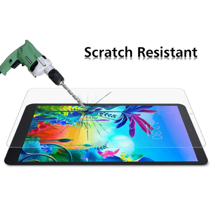 2 PCS 9H 2.5D Explosion-proof Tempered Glass Film for LG G Pad 5 10.1 inch
