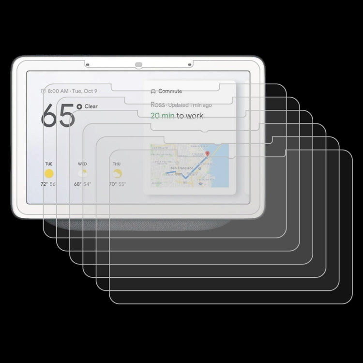 25 PCS 9H 2.5D Explosion-proof Tempered Glass Film for Google Nest Hub Max