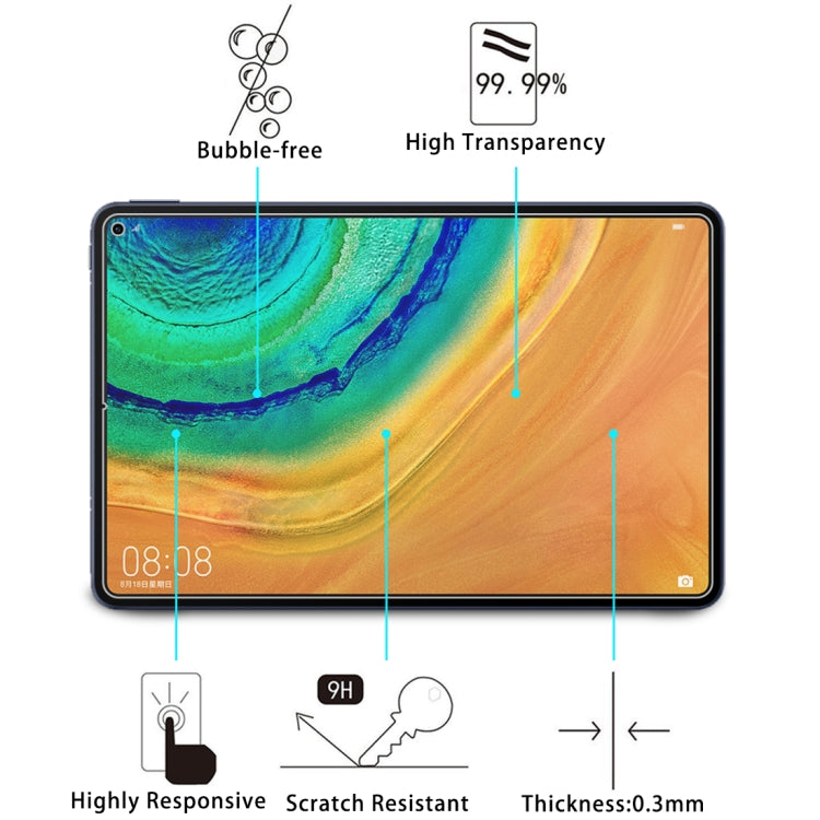25 PCS 9H 2.5D Explosion-proof Tempered Glass Film for Huawei MatePad Pro 10.8 / Matepad Pro 10.8 2021