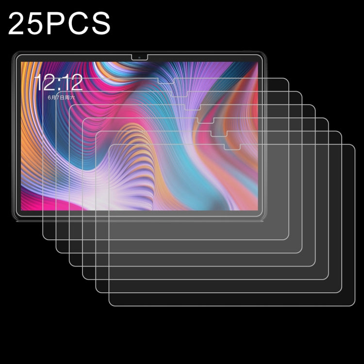 25 PCS 9H 2.5D Explosion-proof Tempered Glass Film for Teclast T30