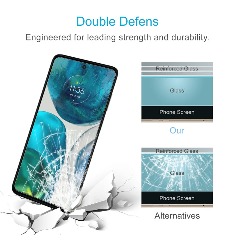 50 PCS 0.26mm 9H 2.5D Tempered Glass Film For Motorola Moto G52 / Moto G82 / Moto G71s