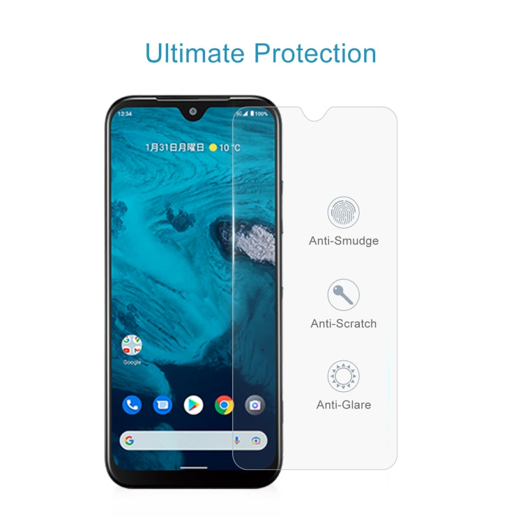 50 PCS 0.26mm 9H 2.5D Tempered Glass Film For Kyocera Android One S9
