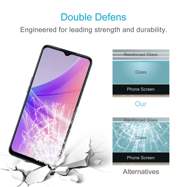 10 PCS 0.26mm 9H 2.5D Tempered Glass Film For OPPO A57 /  A57 4G / A77 / K10 5G / A57e / A57s / K10x / A17 / A77s / A17k / A58 / A77 4G / A58x / A56s / A78 / A1x / A38