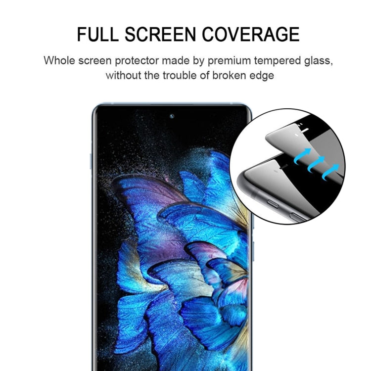 25 PCS Edge Glue Curved Edge Full Screen Tempered Glass Film For vivo X Note (Black)