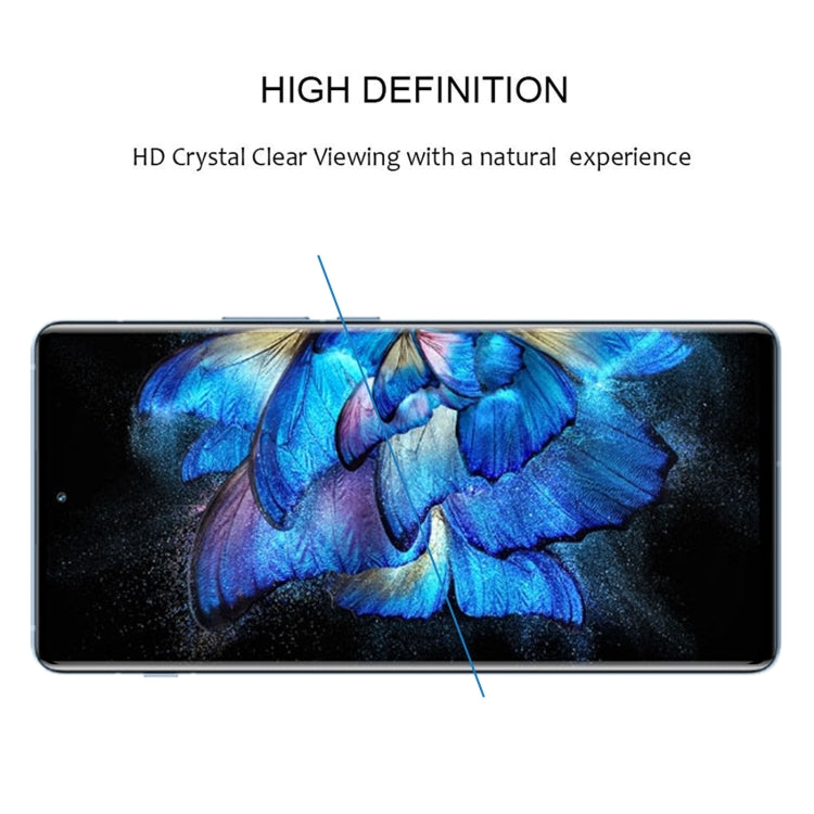 25 PCS Edge Glue Curved Edge Full Screen Tempered Glass Film For vivo X Note (Black)
