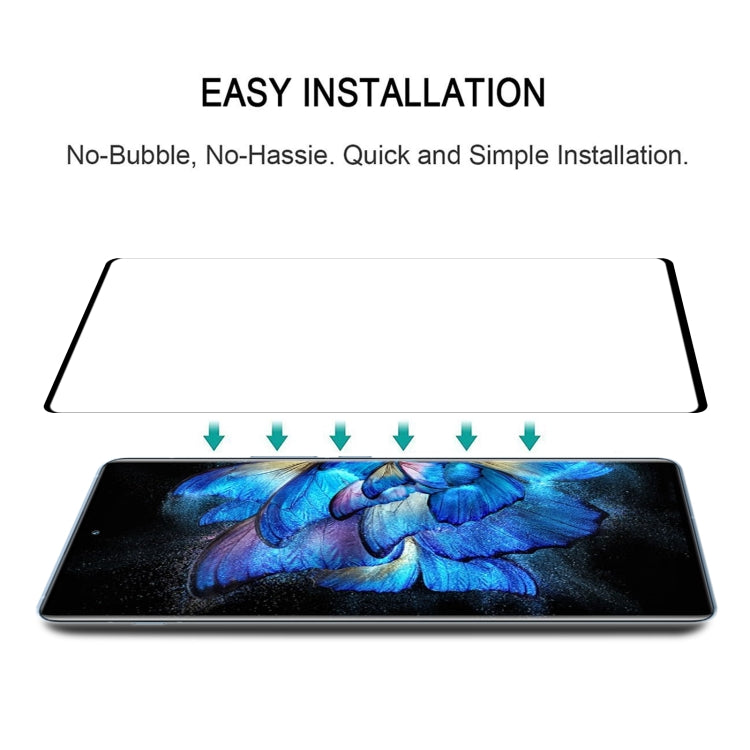 25 PCS Edge Glue Curved Edge Full Screen Tempered Glass Film For vivo X Note (Black)