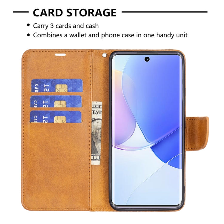 For Honor 50 / Huawei nova 9 Lambskin Texture Pure Color Leather Phone Case