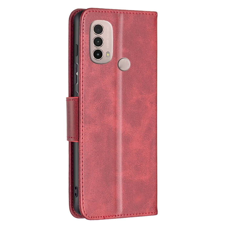 For Motorola Moto E40 / E30 Lambskin Texture Pure Color Leather Phone Case