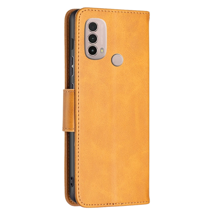For Motorola Moto E40 / E30 Lambskin Texture Pure Color Leather Phone Case