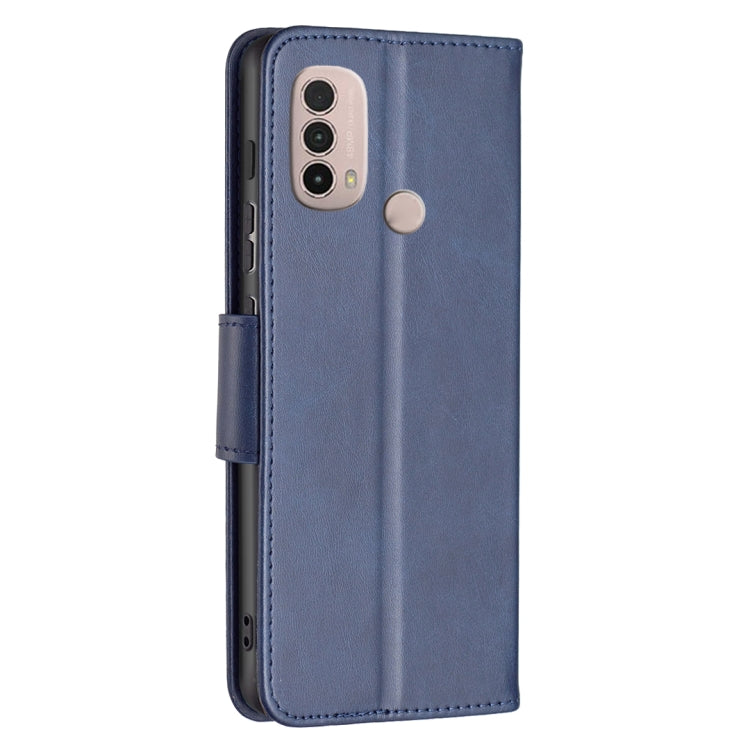 For Motorola Moto E40 / E30 Lambskin Texture Pure Color Leather Phone Case