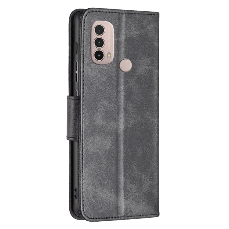 For Motorola Moto E40 / E30 Lambskin Texture Pure Color Leather Phone Case