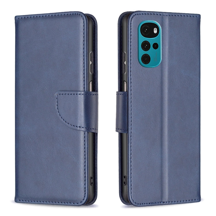 For Motorola Moto G22 Lambskin Texture Pure Color Leather Phone Case