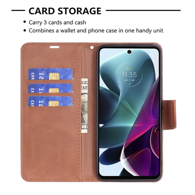 For Motorola Moto G200 5G / Edge S30 5G Lambskin Texture Pure Color Leather Phone Case