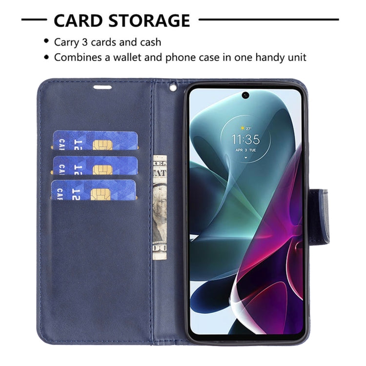 For Motorola Moto G200 5G / Edge S30 5G Lambskin Texture Pure Color Leather Phone Case