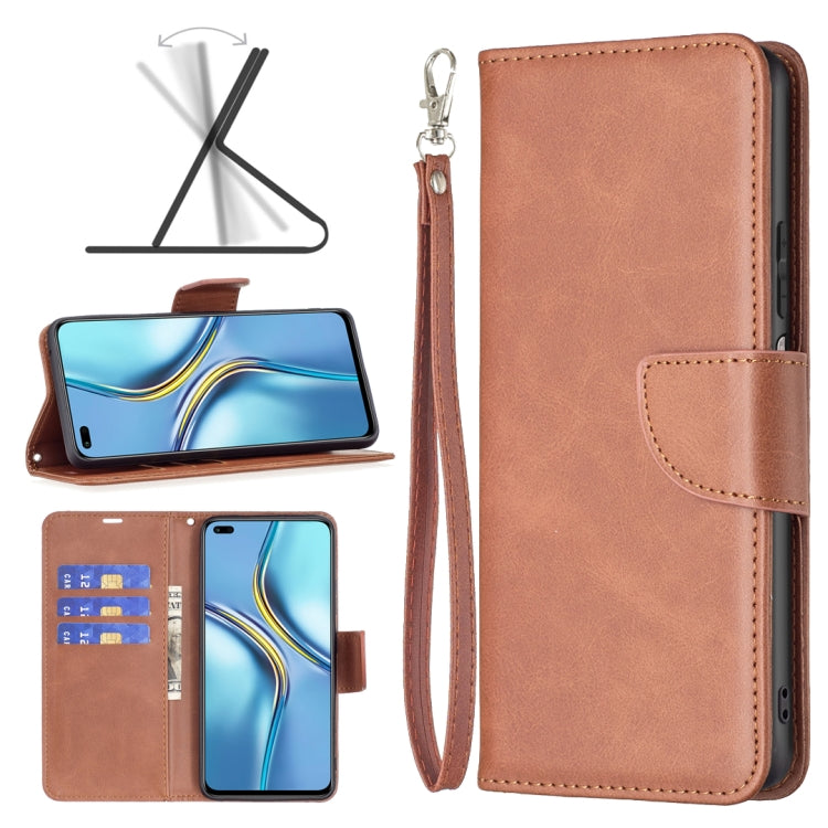 For Honor X20 Lambskin Texture Pure Color Leather Phone Case