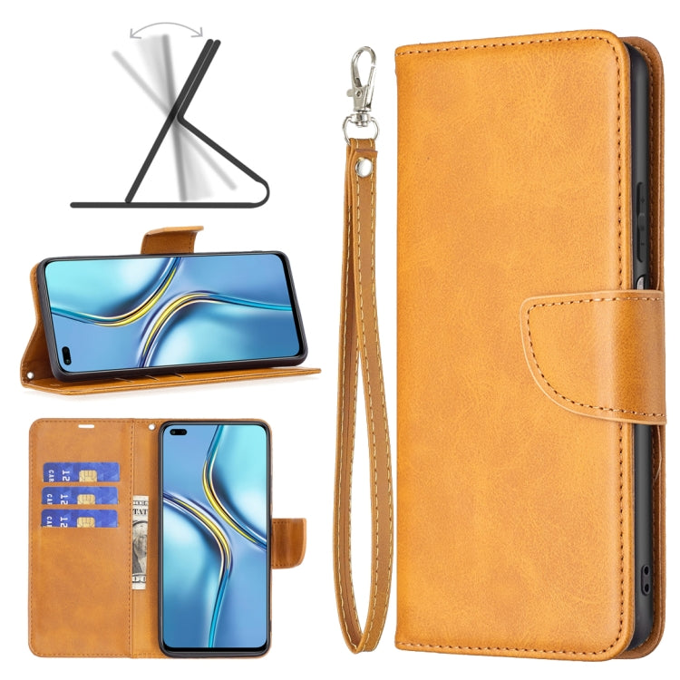 For Honor X20 Lambskin Texture Pure Color Leather Phone Case