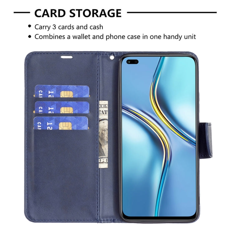 For Honor X20 Lambskin Texture Pure Color Leather Phone Case