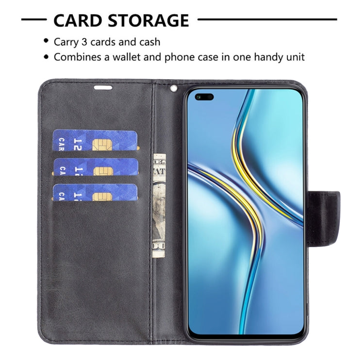 For Honor X20 Lambskin Texture Pure Color Leather Phone Case