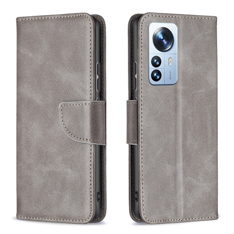 For Xiaomi 12 Pro Lambskin Texture Pure Color Leather Phone Case