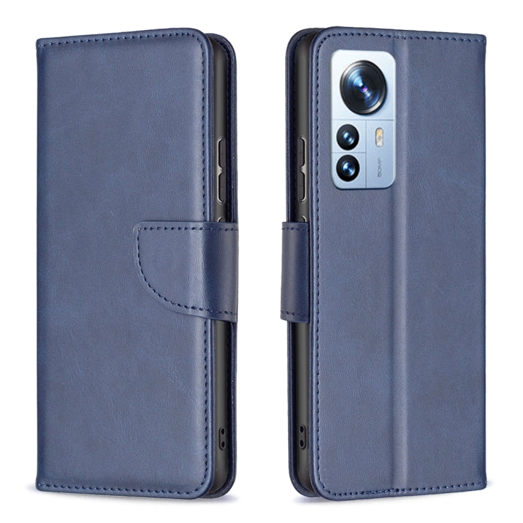 For Xiaomi 12 Pro Lambskin Texture Pure Color Leather Phone Case