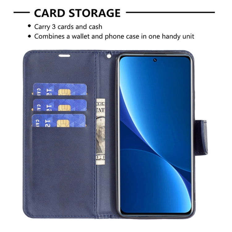 For Xiaomi 12 Pro Lambskin Texture Pure Color Leather Phone Case