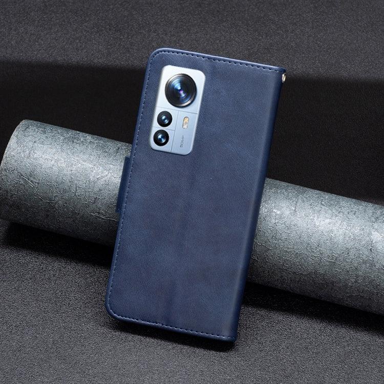 For Xiaomi 12 Pro Lambskin Texture Pure Color Leather Phone Case