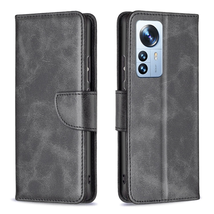For Xiaomi 12 Pro Lambskin Texture Pure Color Leather Phone Case