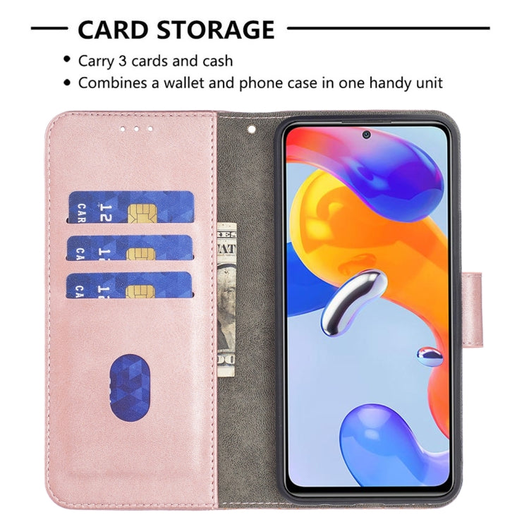 For Xiaomi Redmi Note 11 Pro International Matching Color Crocodile Texture Leather Case