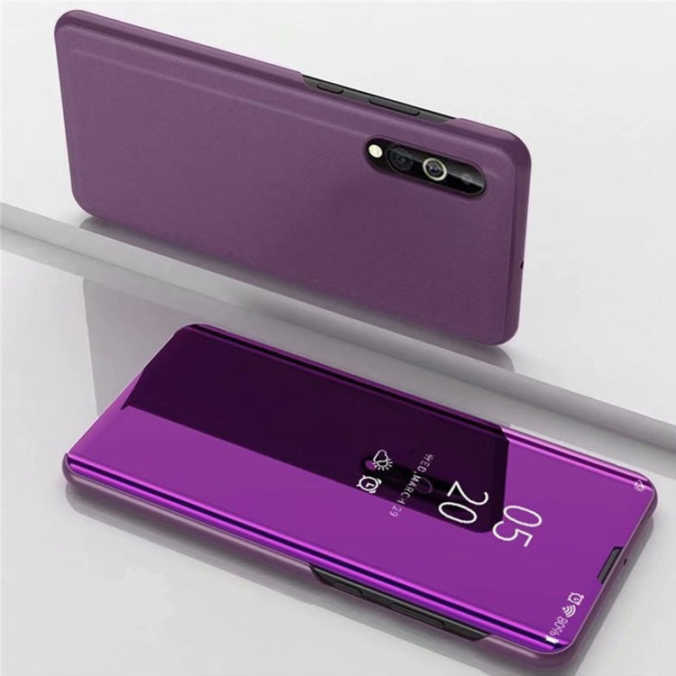 For Xiaomi Mi 9 Lite Electroplating Mirror Horizontal Flip Leather Case, with Holder