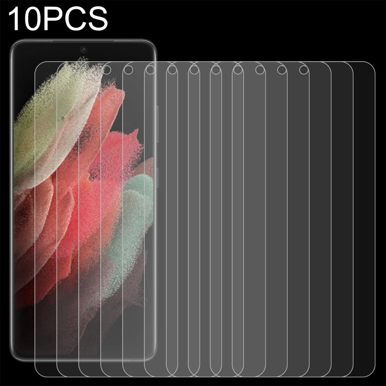 For Samsung Galaxy S21 Ultra 5G 10pcs 0.26mm 9H 2.5D Tempered Glass Film