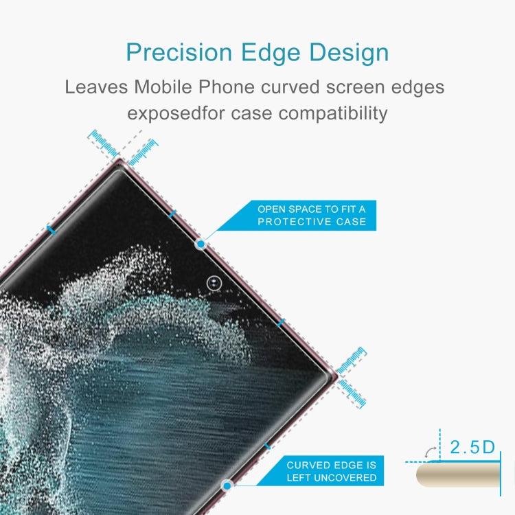For Samsung Galaxy S22 Ultra  5G 10pcs 0.26mm 9H 2.5D Tempered Glass Film