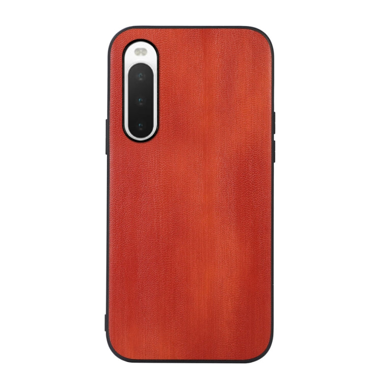 For Sony Xperia 10 IV Yellow Cow Texture PU Phone Case