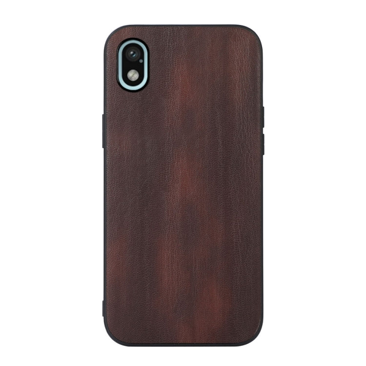 For Sony Xperia ACE III Yellow Cow Texture PU Phone Case