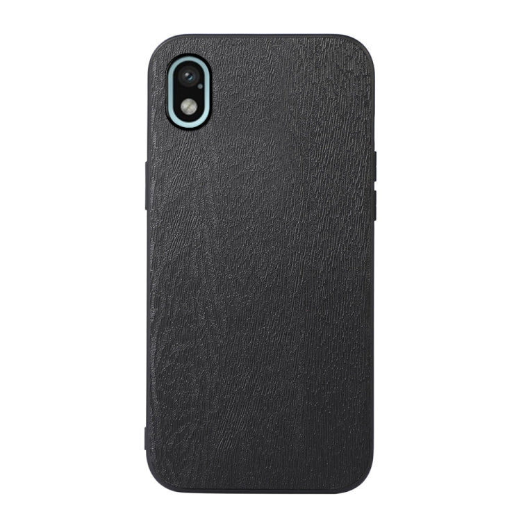 For Sony Xperia Ace III Wood Texture PU Phone Case
