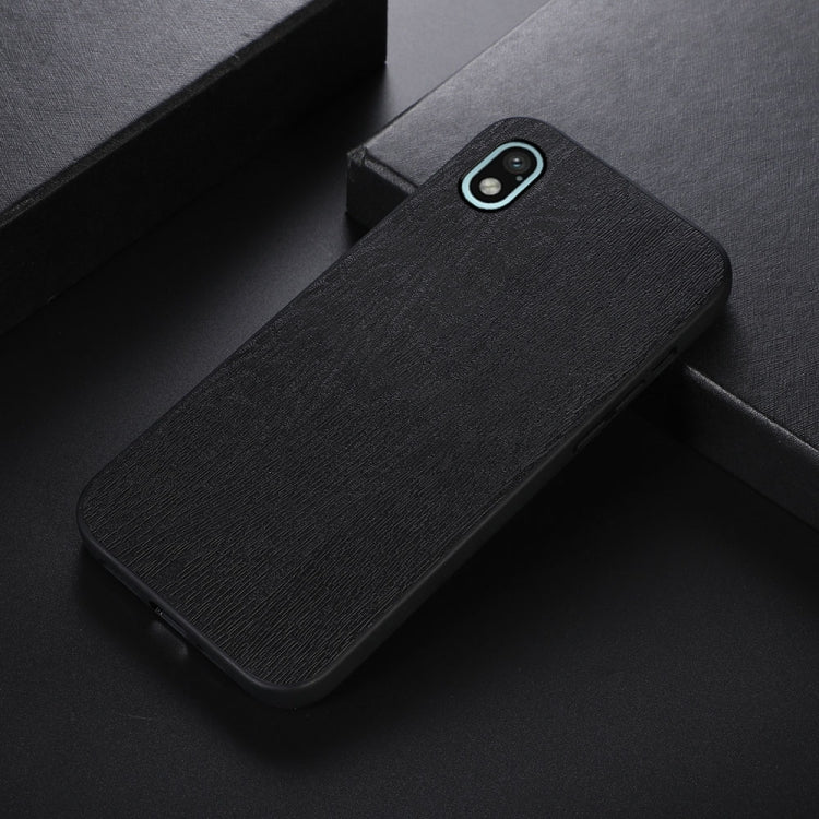 For Sony Xperia Ace III Wood Texture PU Phone Case