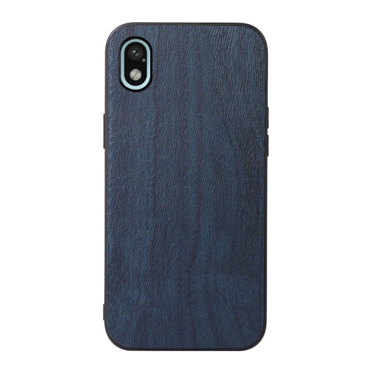 For Sony Xperia Ace III Wood Texture PU Phone Case