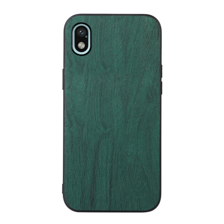 For Sony Xperia Ace III Wood Texture PU Phone Case