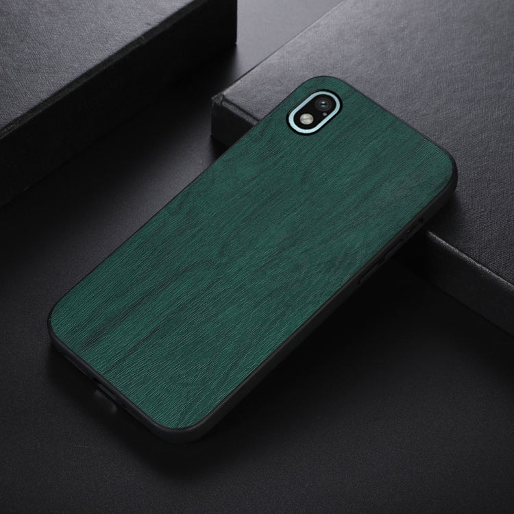 For Sony Xperia Ace III Wood Texture PU Phone Case