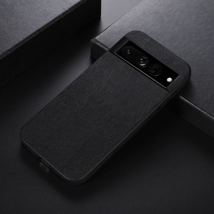 For Google Pixel 7 Pro 5G Wood Texture PU Phone Case