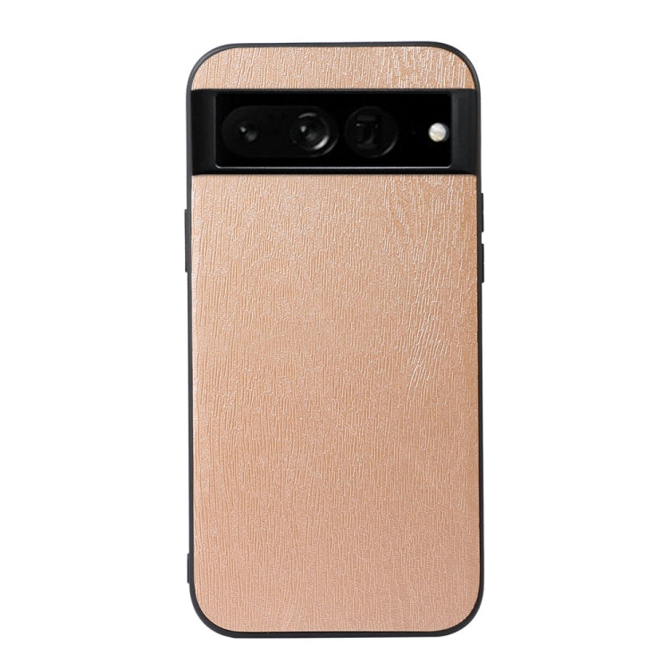 For Google Pixel 7 Pro 5G Wood Texture PU Phone Case