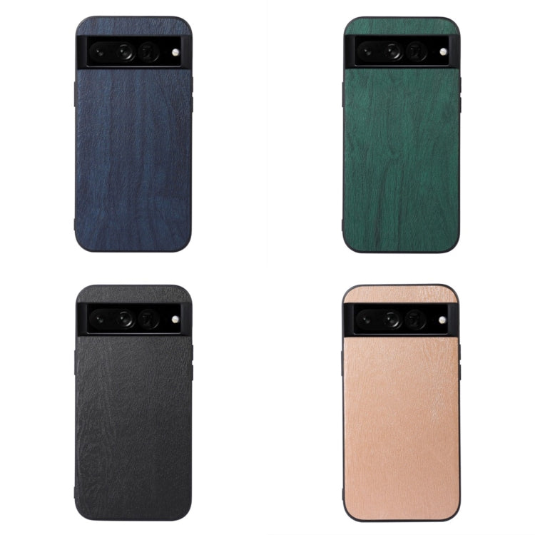 For Google Pixel 7 Pro 5G Wood Texture PU Phone Case