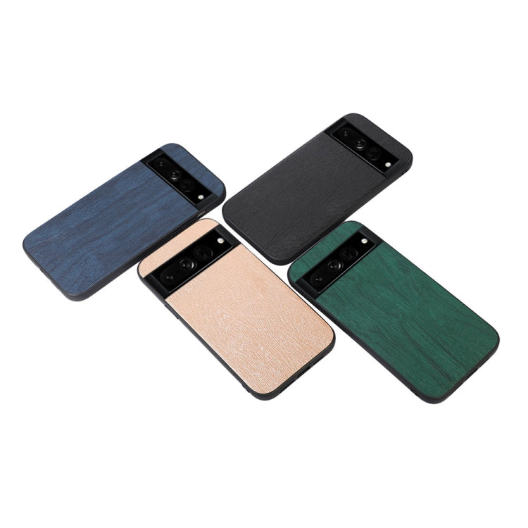 For Google Pixel 7 Pro 5G Wood Texture PU Phone Case